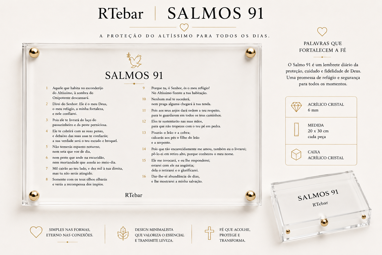 Quadros Coleção de Deus - Salmos