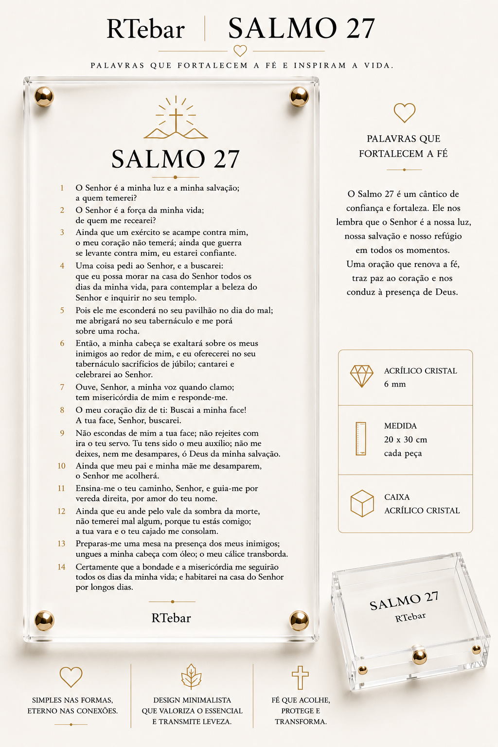 Quadros Coleção de Deus - Salmos