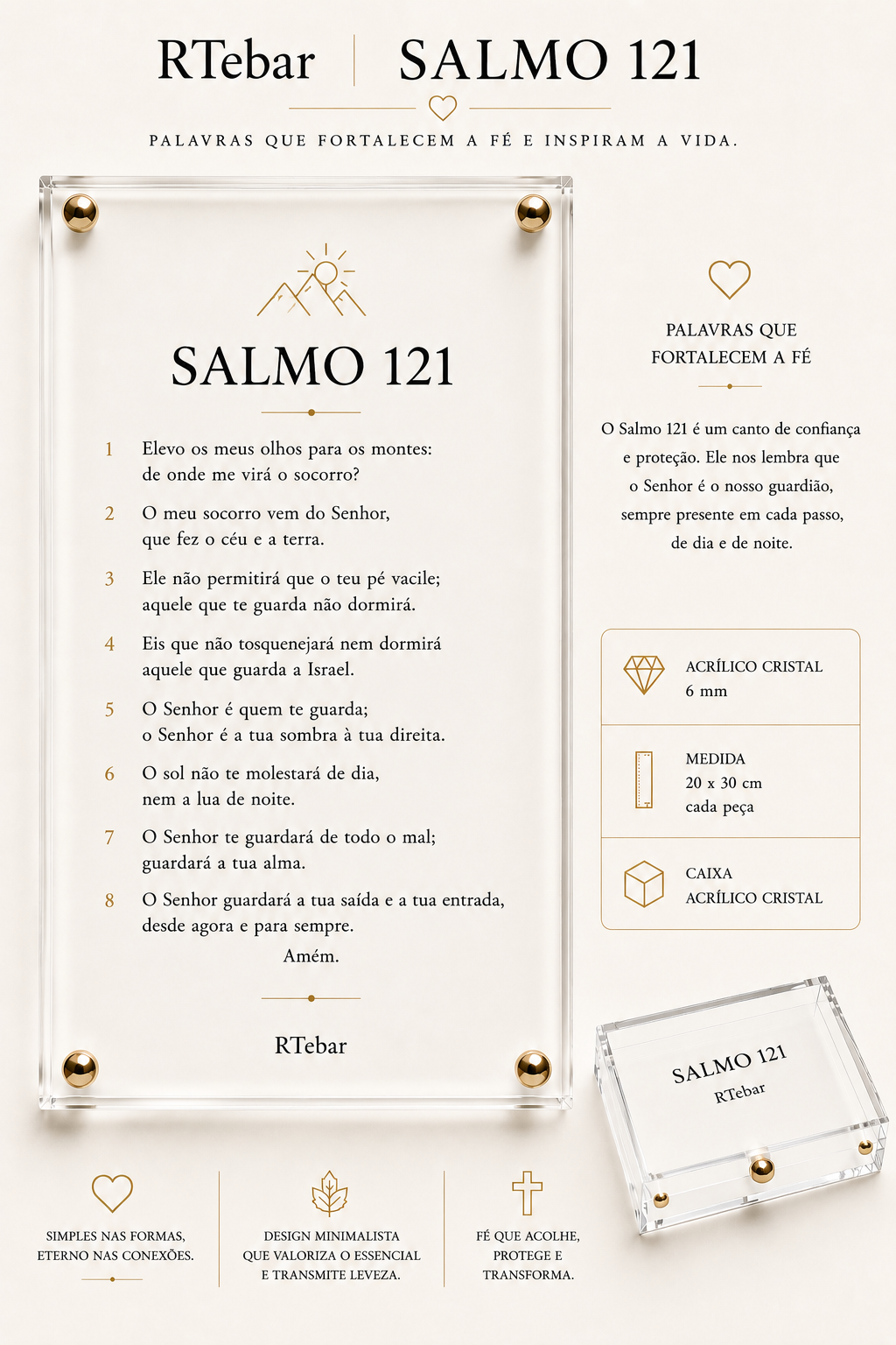Quadros Coleção de Deus - Salmos