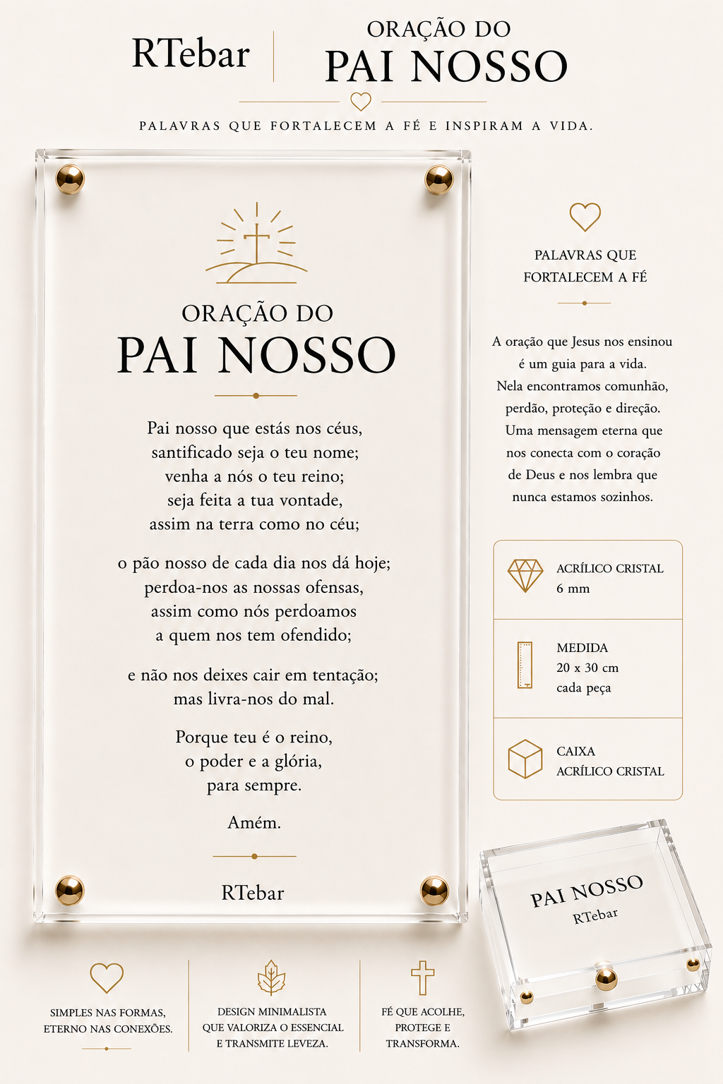 Quadros Coleção de Deus - Orações