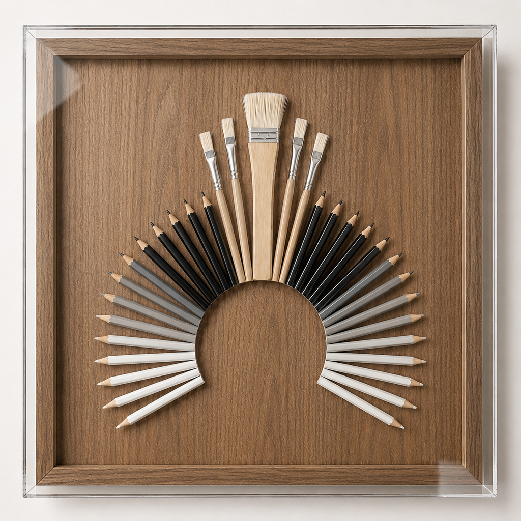 Quadro Coleção Arco: Série Ferramentas da Arte