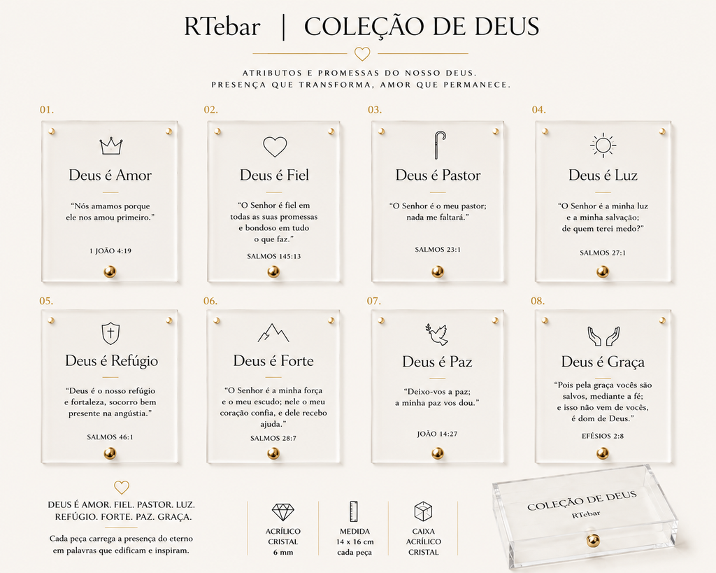 Quadros Coleção de Deus   - série Acrílico