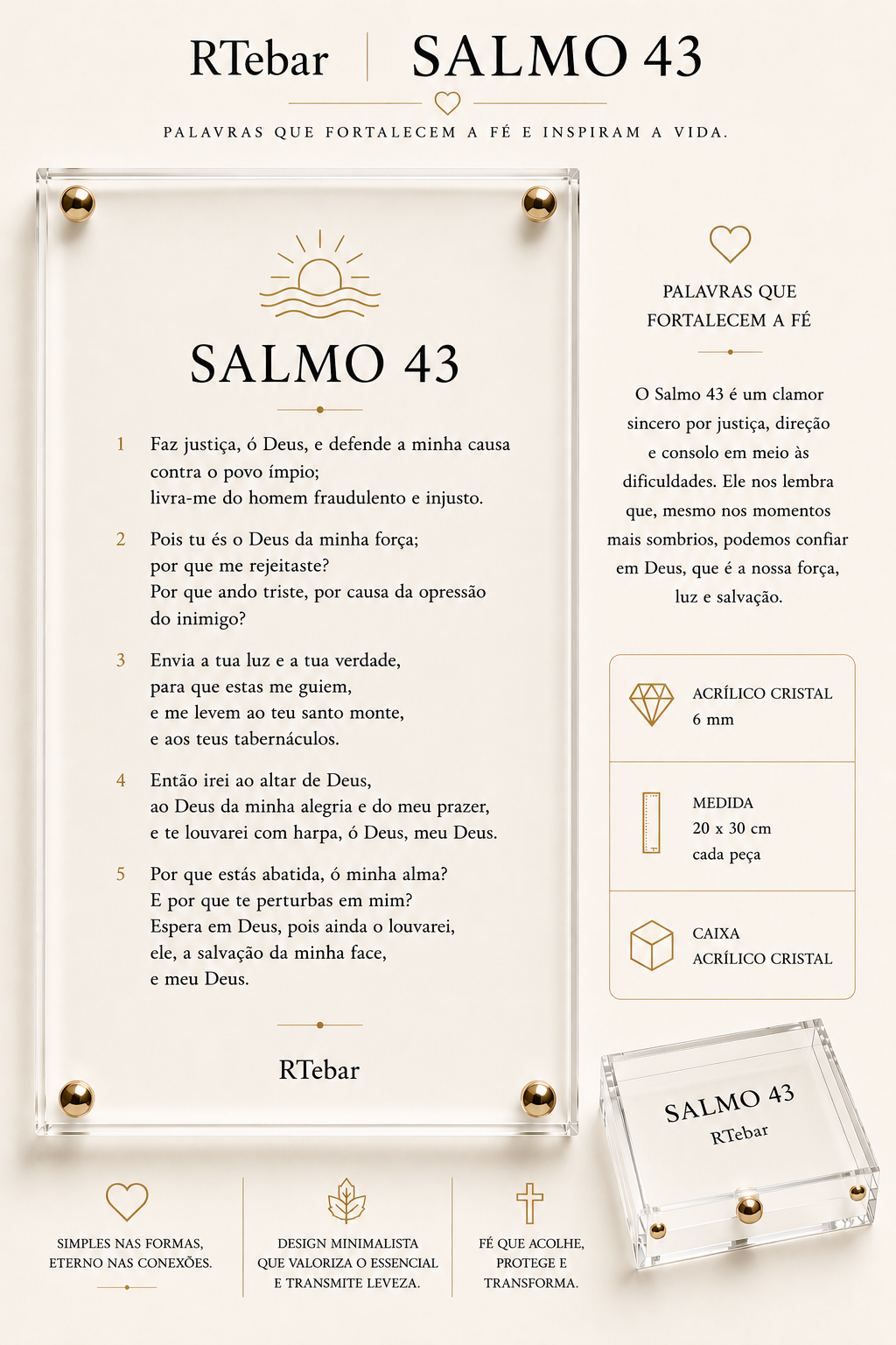 Quadros Coleção de Deus - Salmos