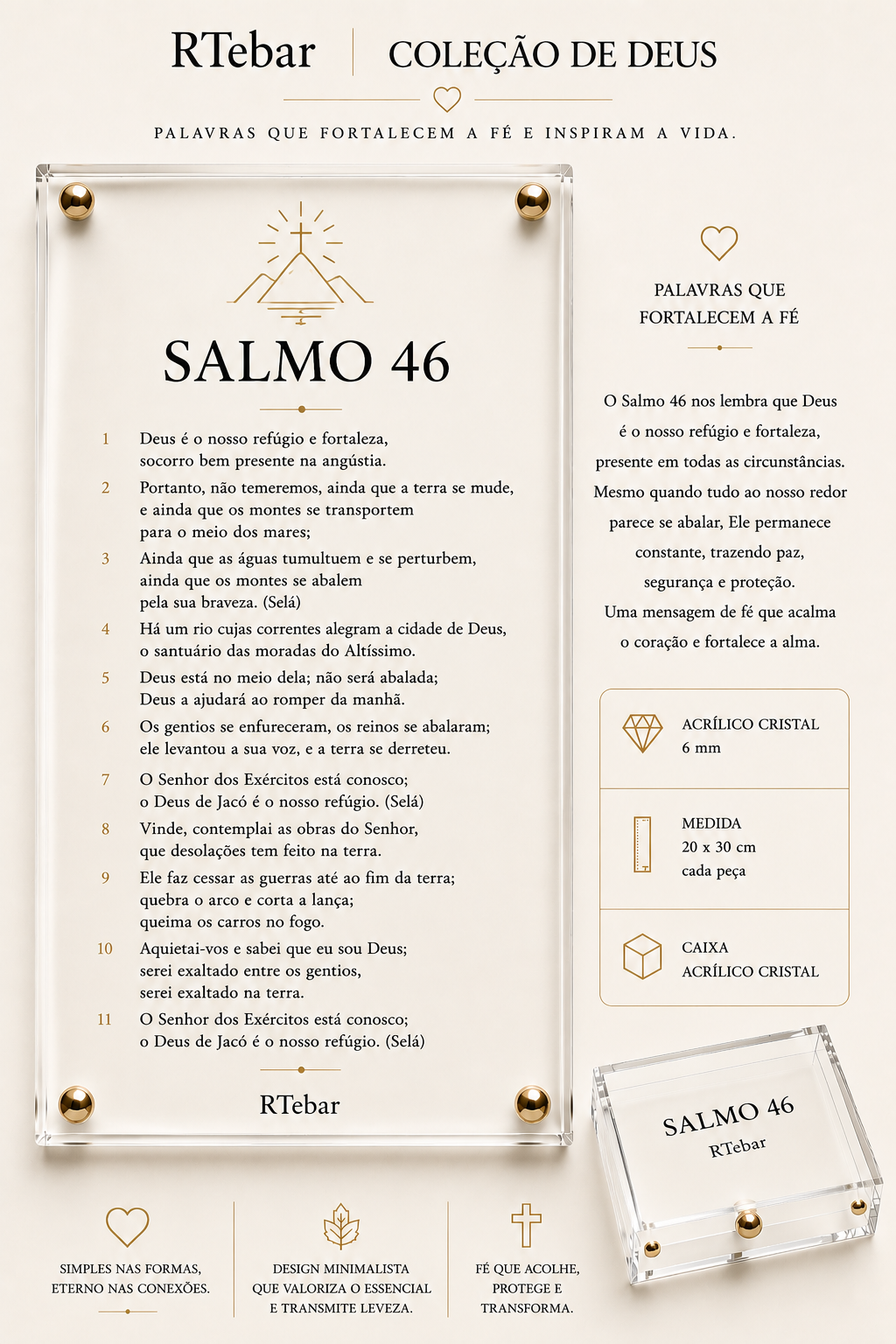 Quadros Coleção de Deus - Salmos