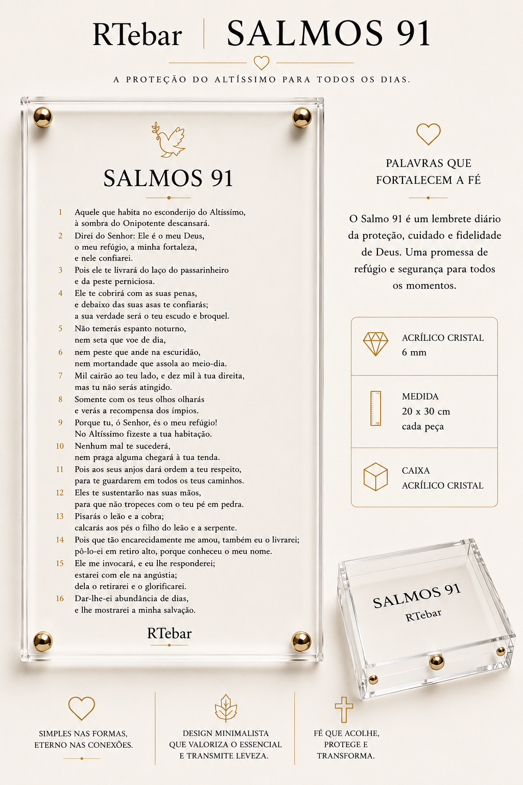 Quadros Coleção de Deus - Salmos