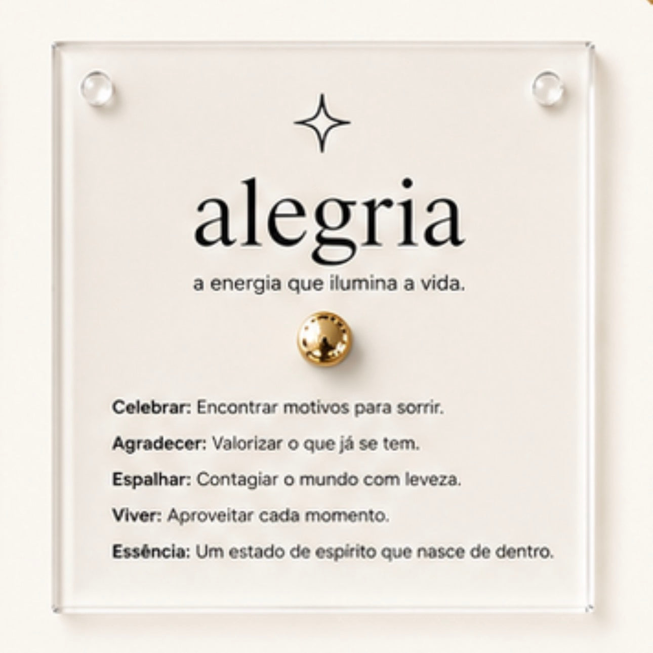Quadro Coleção Sentimentos - série Acrílico