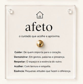 Quadro Coleção Sentimentos - série Acrílico