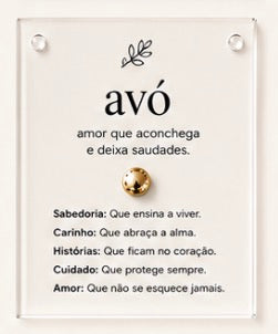 Quadros Coleção Família - série Acrílico