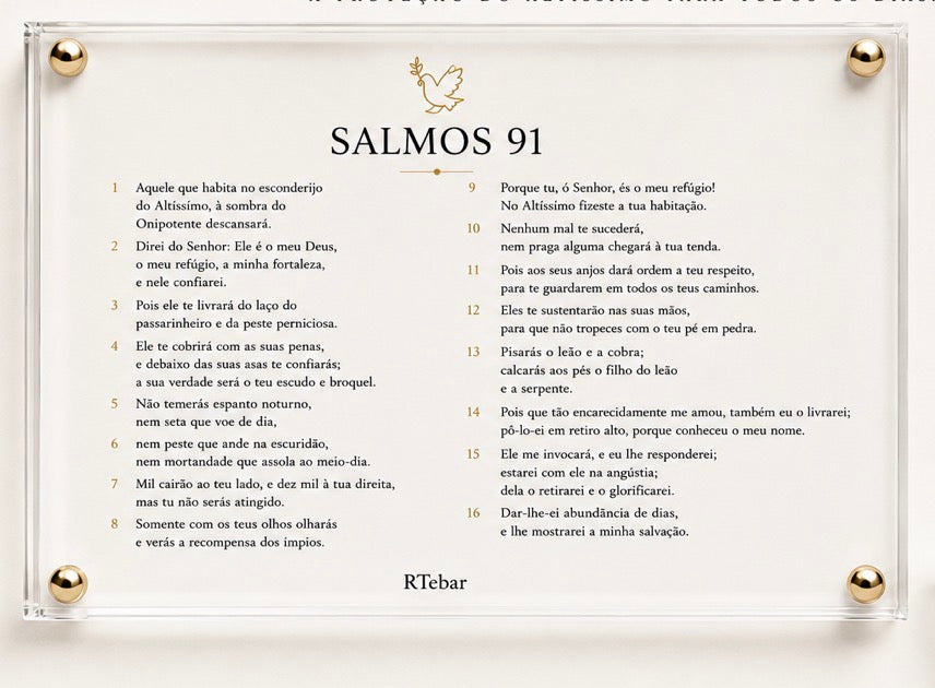 Quadros Coleção de Deus - Salmos