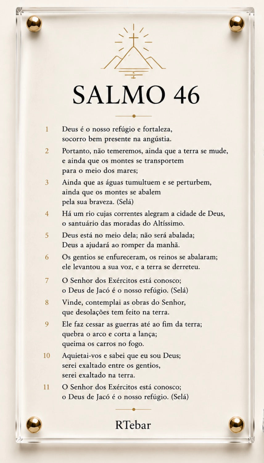 Quadros Coleção de Deus - Salmos