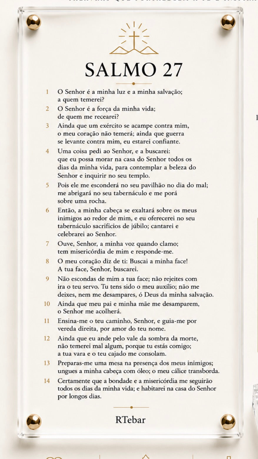Quadros Coleção de Deus - Salmos