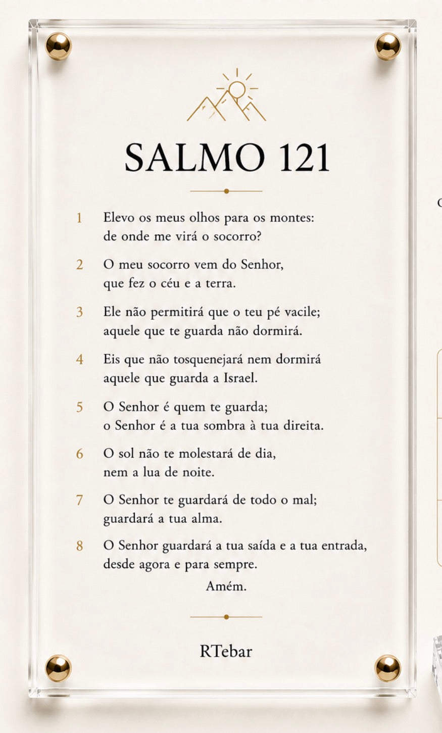 Quadros Coleção de Deus - Salmos