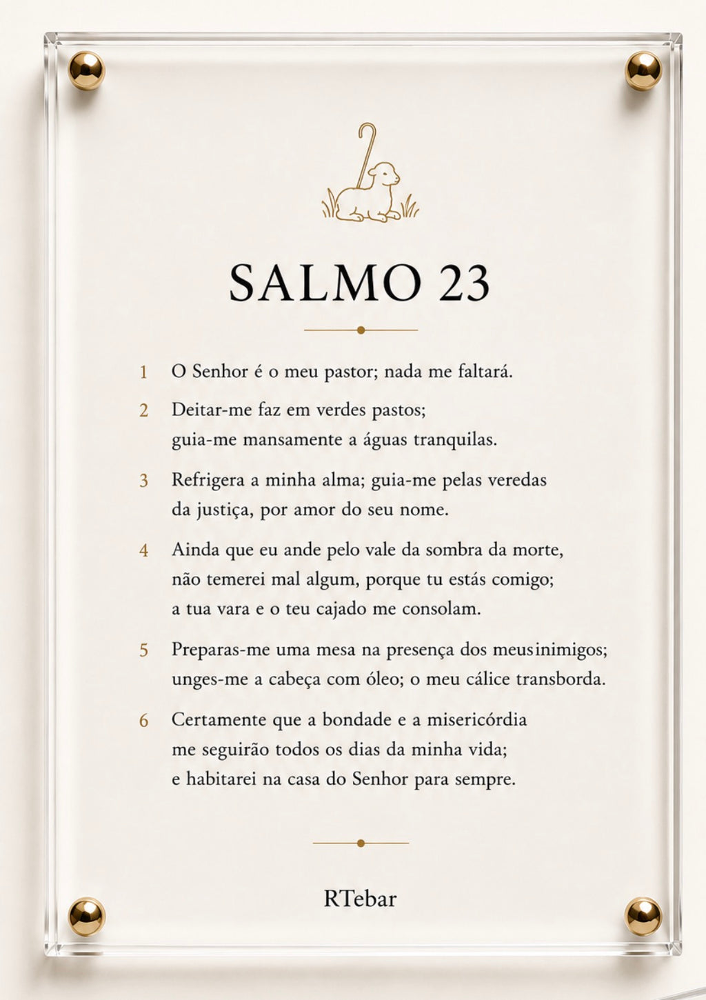 Quadros Coleção de Deus - Salmos