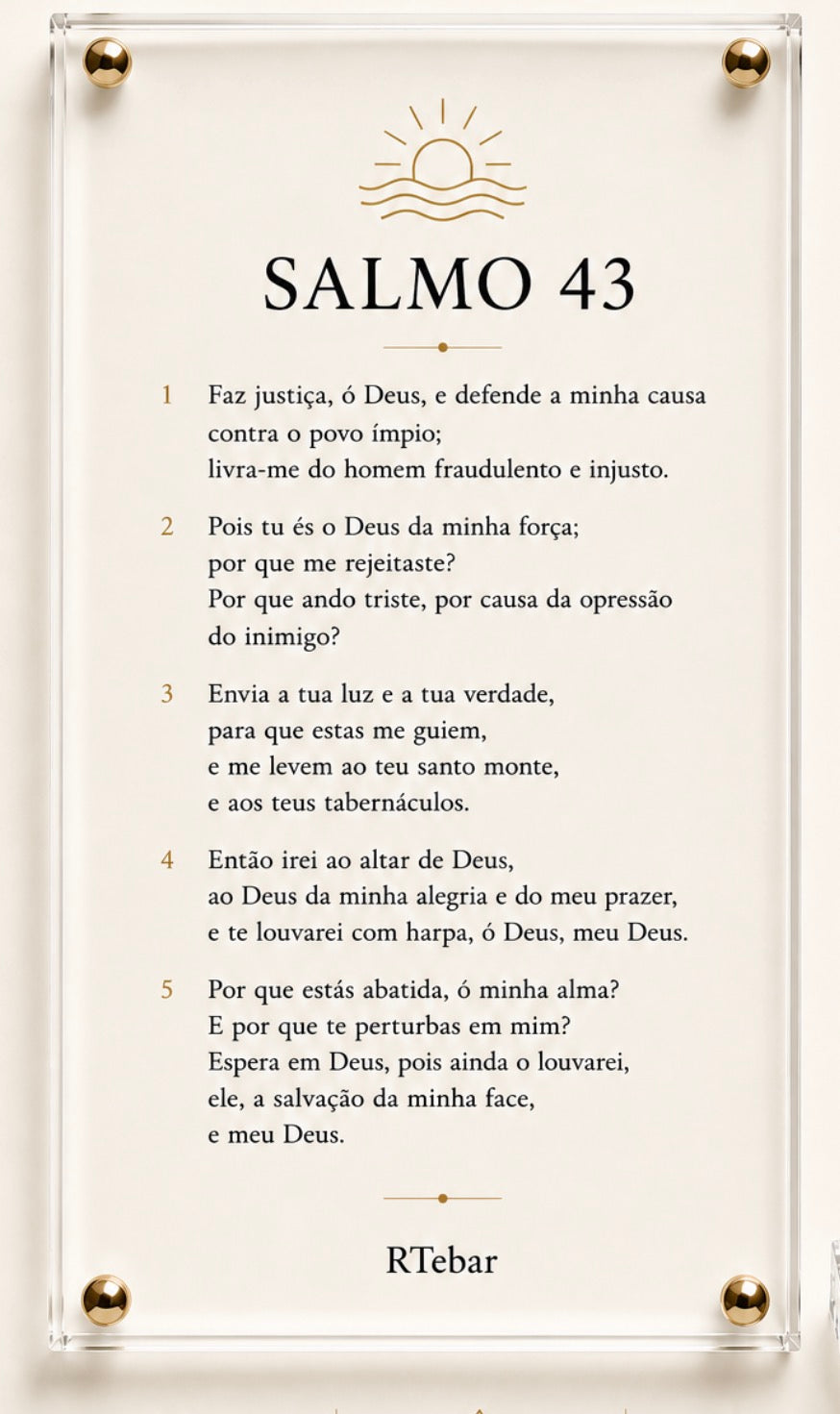 Quadros Coleção de Deus - Salmos