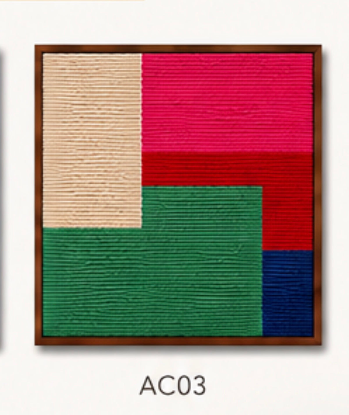 Quadros Arquitetura da Cor: Série Fios de Lã