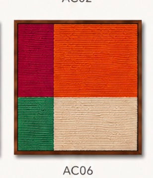 Quadros Arquitetura da Cor: Série Fios de Lã