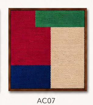 Quadros Arquitetura da Cor: Série Fios de Lã