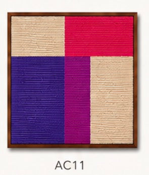 Quadros Arquitetura da Cor: Série Fios de Lã
