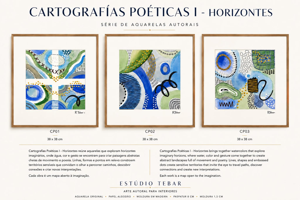 Quadros Cartografias Poéticas i - Horizontes