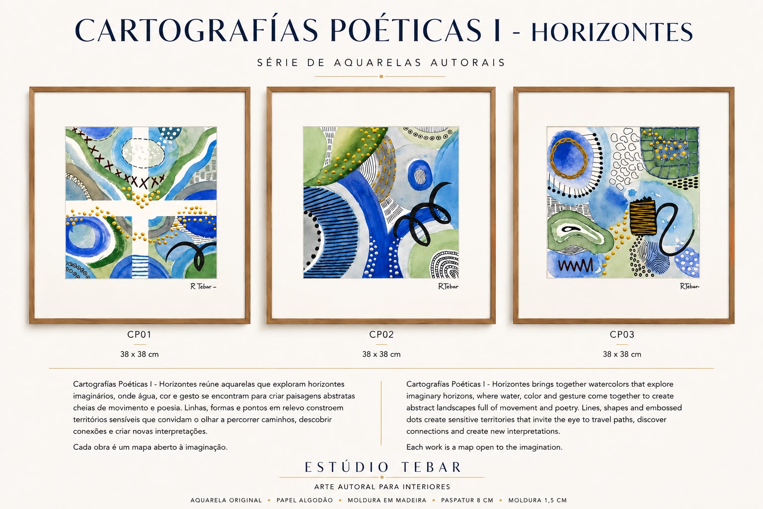 Quadros Cartografias Poéticas i - Horizontes