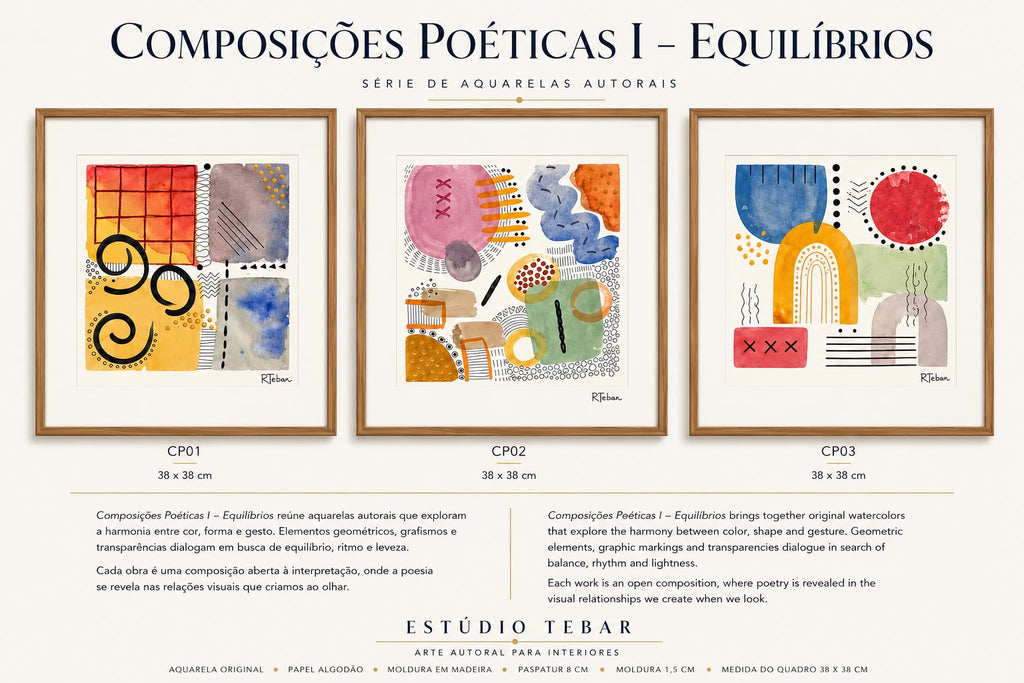 Quadros Composições Poéticas I - Equilíbrios